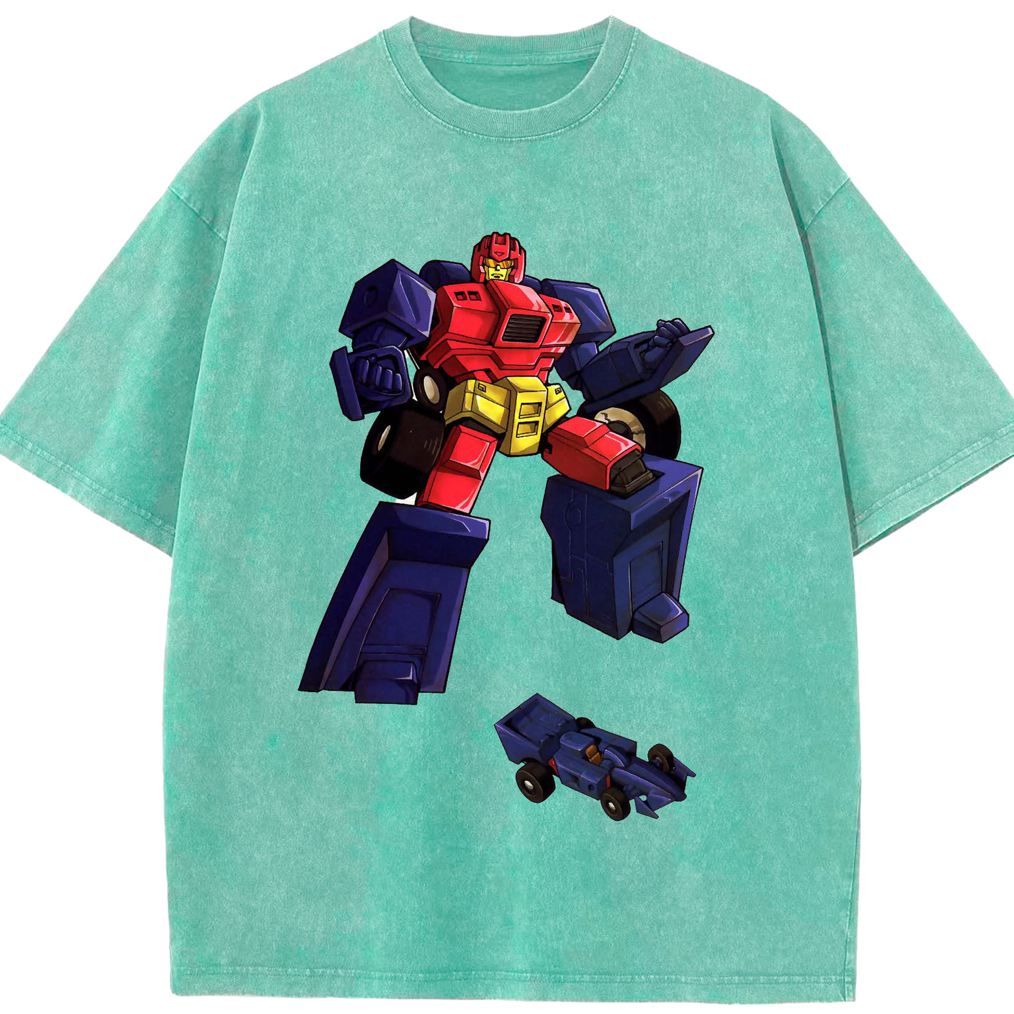 （画像用）  綿100% ヴィンテージ風 半袖Tシャツ（フロントプリント）